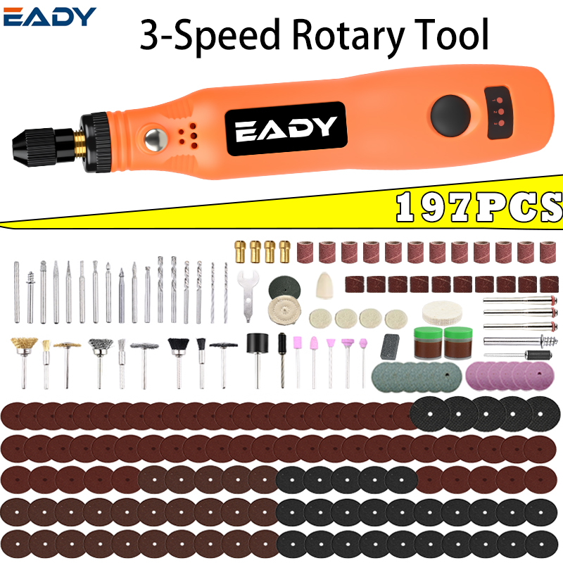 Cordless Rotary Tool Kit Accessories - Kit di utensili rotanti senza fili
