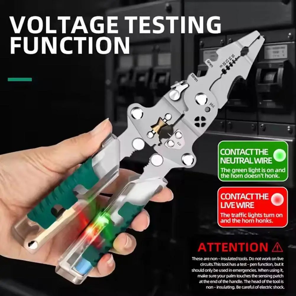 Automatic Wire Stripper Cutter - Pinza spelafili Foldalbe Test di tensione