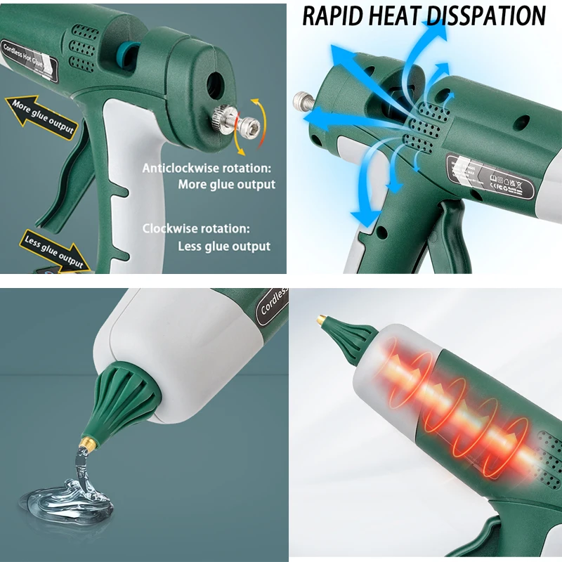 Pistola per colla a caldo senz - Hot Melt Glue Gun Cordless recensione e prezzo