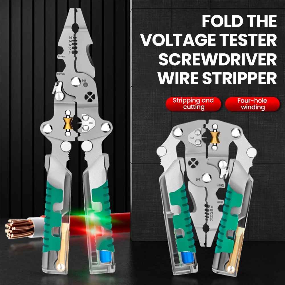 Pinza spelafili Foldalbe Test  - Automatic Wire Stripper Cutter recensione e prezzo