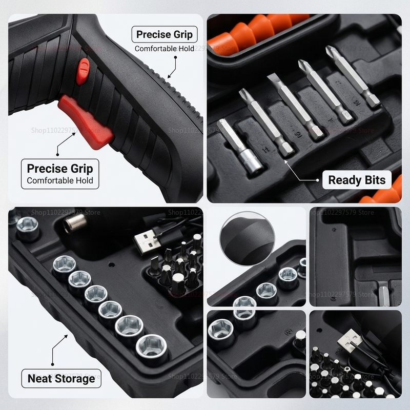 Set di 47 Pezzi Cacciavite Ele - Electric Screwdriver Rechargeable Usb recensione e prezzo