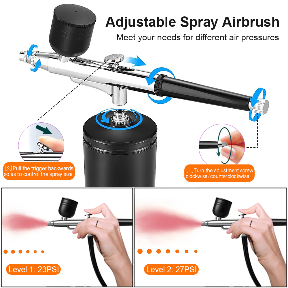 Aerografo per verniciatura con - Airbrush Kit With Mini Compressor recensione e prezzo