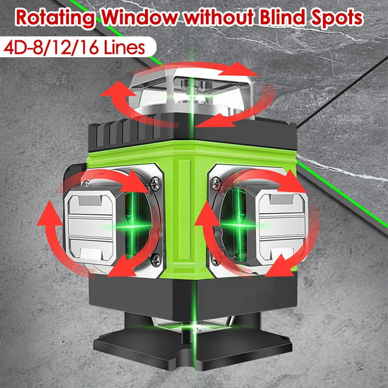 Livello laser 8/12/16 linee Li - Laser Level 16 Lines 4D Green recensione e prezzo