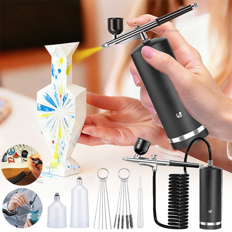 Aerografo con Compressore, Pis - Airbrush Kit With Mini Compressor recensione e prezzo