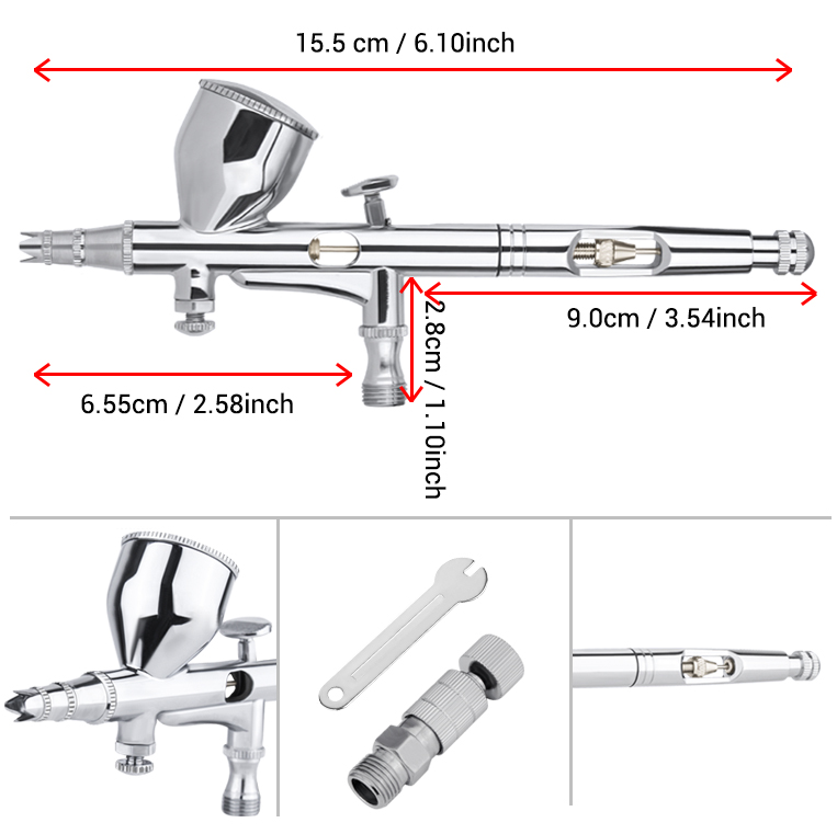 Gravity Dual-action Mini 9cc A - Airbrush Kit With Mini Compressor recensione e prezzo