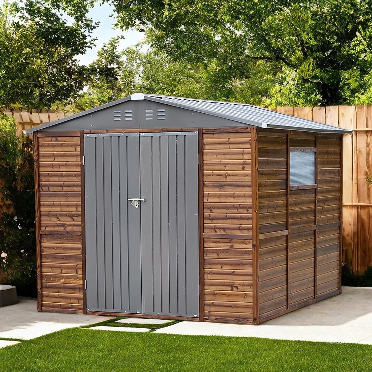 Capanno da Esterno 8x8 FT in L - Garden Tools recensione e prezzo