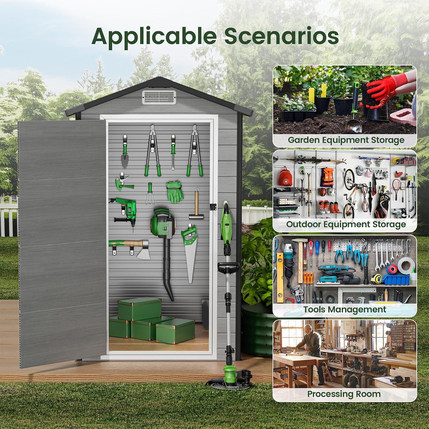 Capanno da esterno con pavimen - Garden Tools recensione e prezzo
