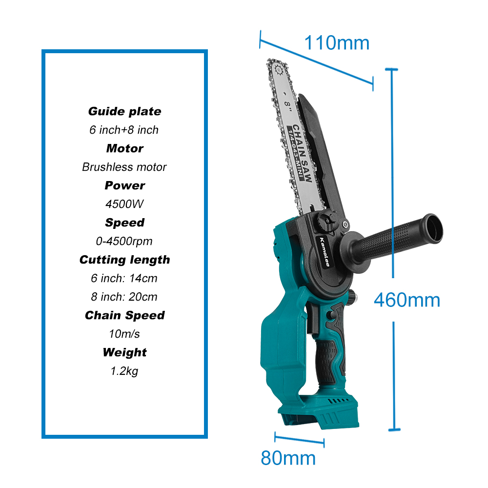 Kamolee 6 pollici 8 pollici mi - Mini Electric Chainsaw 6 Inch recensione e prezzo