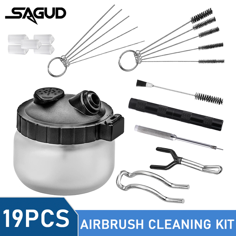 SAGUD Kit di Pulizia per Aerog - Airbrush Kit With Mini Compressor recensione e prezzo